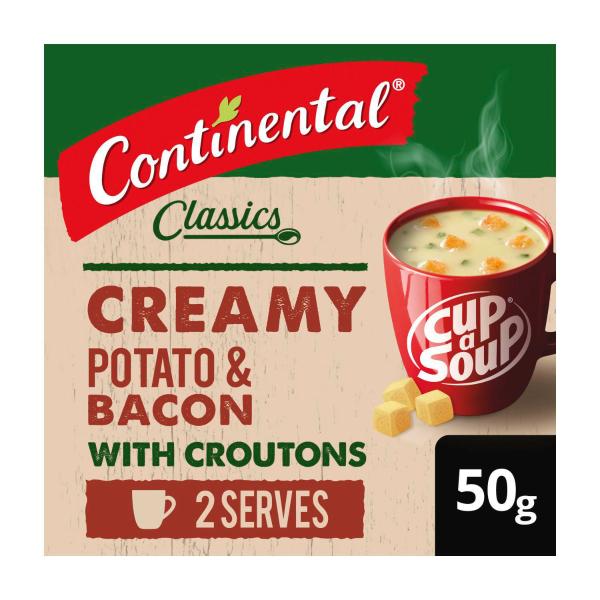 Continental Cup A Soup Creamy Potato & Bacon With Croutons Serves 2 50g product image