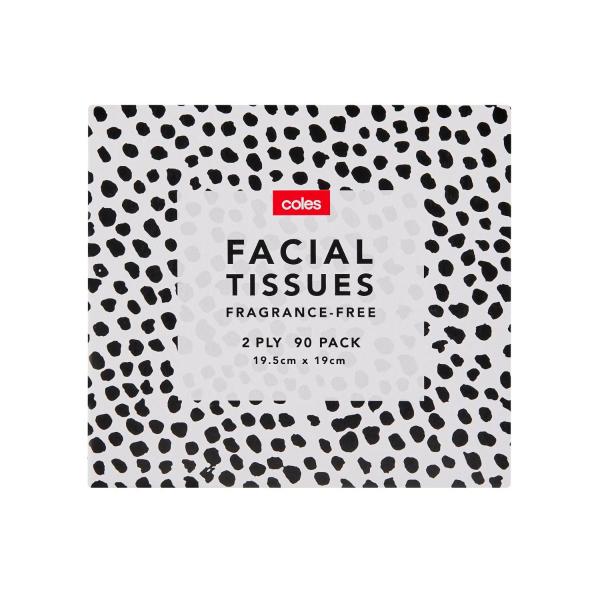 2-ply White Facial Tissues