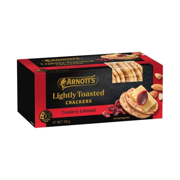 Gold Label Toasted Crackers Cranberry Almond Linseed