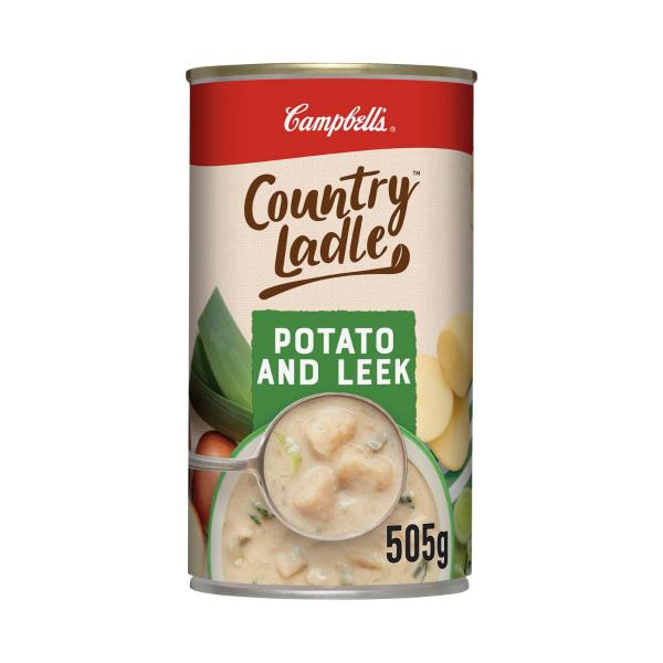 Campbell's Country Ladle Soup Can Potato & Leek 505g product image