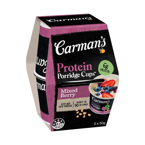 Oat Cups Protein Porridge Berry 2 Pack