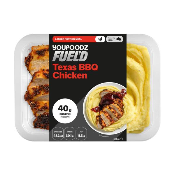 Fueld Texas Bbq Chicken With Mash Potato