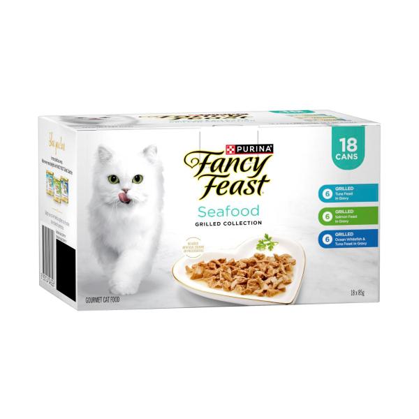 Grilled Seafood Collection Variety Pack Cat Food 18x85g