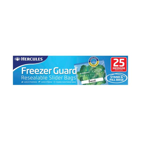 Freezerguard Resealable Medium Slider Bags