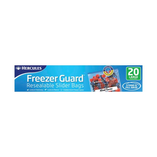Freezerguard Resealable Large Slider Bags