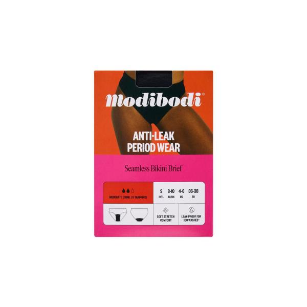 Comfort Period Brief Black Moderate Size S 8-10