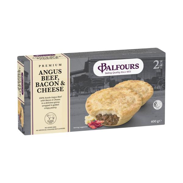 Premium Cheese & Bacon Pie 2 Pack