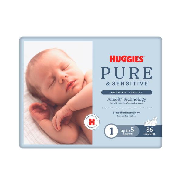 Pure & Sensitive Newborn Nappies Size 1