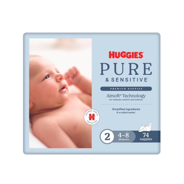 Pure And Sensitive Nappies Size 2