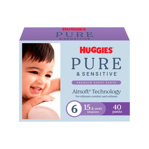 Pure And Sensitive Nappy Pants Size 6: 40 Pack