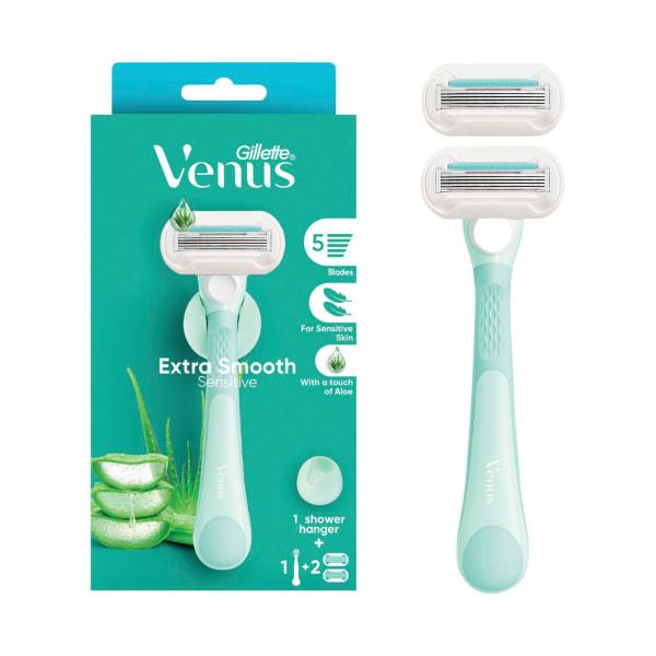 Venus Extra Smooth Sensitive Razor Kit With 2 Blades