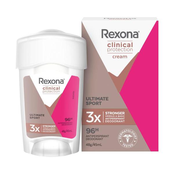 Women Clinical Protection Deodorant Cream 96hr Antiperspirant Ultimate Sport