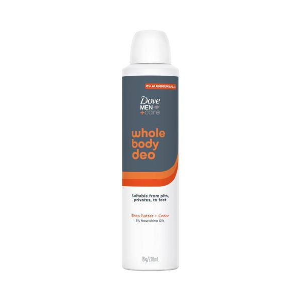 Men Whole Body Deodorant Spray Shea Butter Cedar