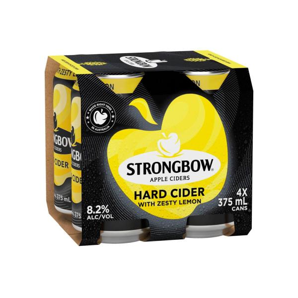 Hard Cider With Zesty Lemon Can 375ml
