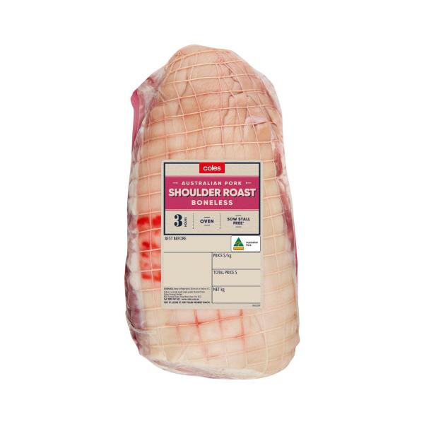 Coles Boneless Pork Shoulder Roast approx. 2.6kg product image