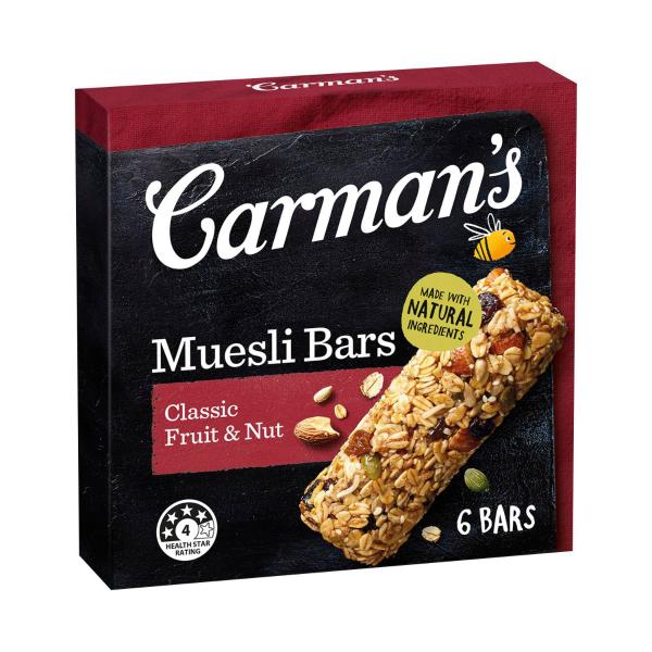 Muesli Bars Classic Fruit