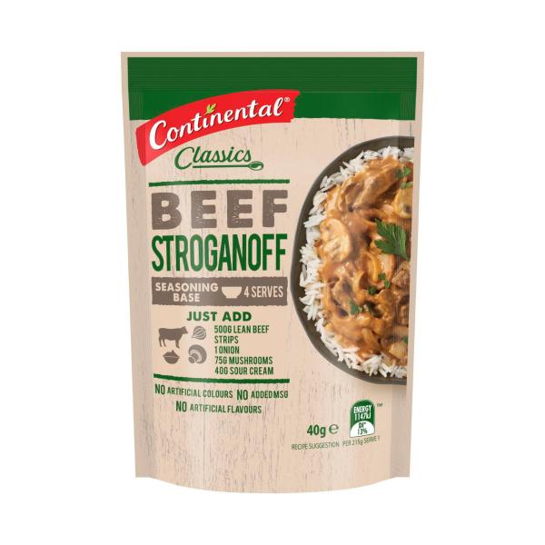 Beef Stroganoff Recipe Base Serves 4