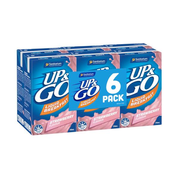 UP&GO Liquid Breakfast Strawberry 6x250ml 1.5L product image