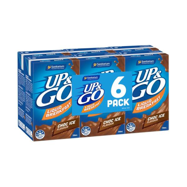 Sanitarium Up&go Cereal Choc Ice 6x250ml 1.5L product image
