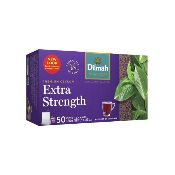Dilmah Extra Strength Premium Ceylon Tea Bags 50 Pack 120g