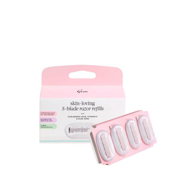 Gem Skin-loving 5 Blade Razor Refills | 4 Pack – Coles