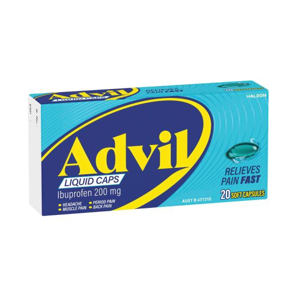 Liquid Ibuprofen Pain Relief Capsules