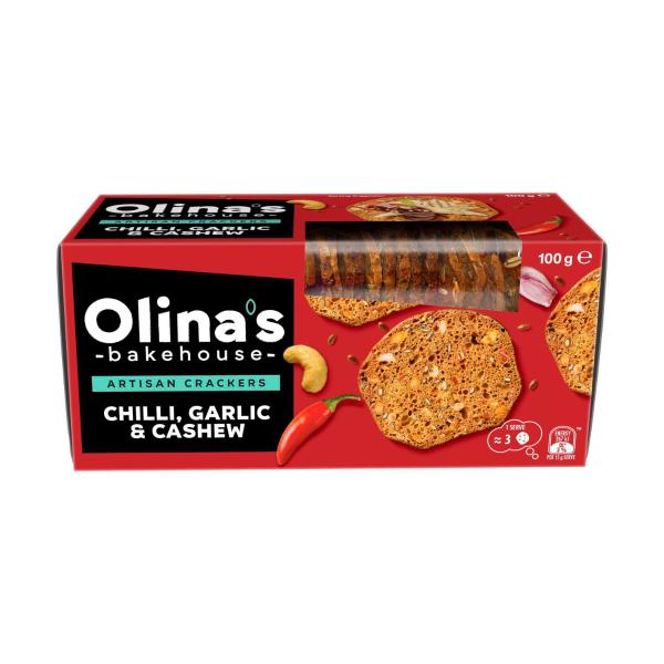 Artisan Crackers Chilli Garlic & Cashew
