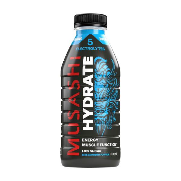 Musashi Hydrate Drink Blue Raspberry 600mL product image