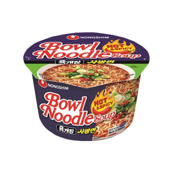 Nongshim Bowl Noodle Soup Hot & Spicy | 100g – Coles