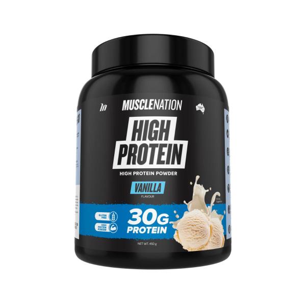Muscle Nation High Protein Powder Vanilla 450g product image