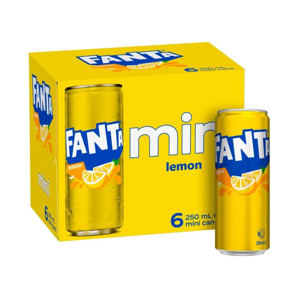Flavours Lemon Cans 6x250ml