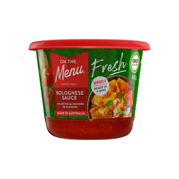 On The Menu Fresh Bolognese Sauce 425g