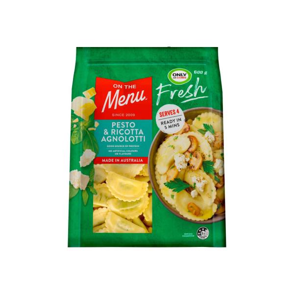 Fresh Pasta Pesto & Ricotta Agnolotti