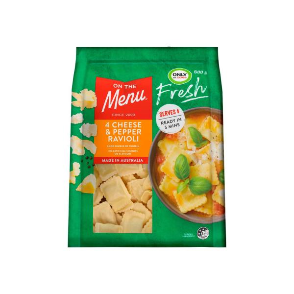 Fresh Pasta 4 Cheese & Cracked Pepper Ravioli